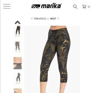 Womens Marika Sport Workout Leggings in Chamo! BRAND NEW NEVER WORN! Size medium